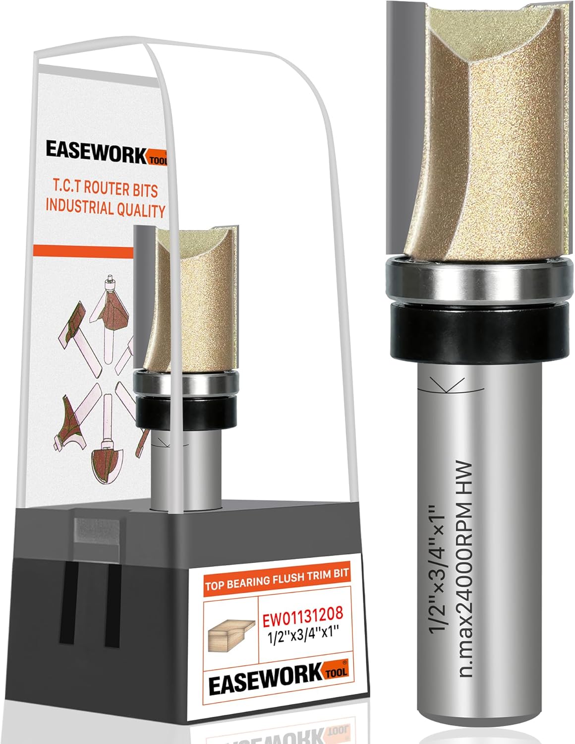 Broca enrutador carburo 1/2 pulgada profesional