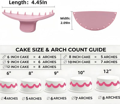 Herramienta de guía de arco para decorar pasteles