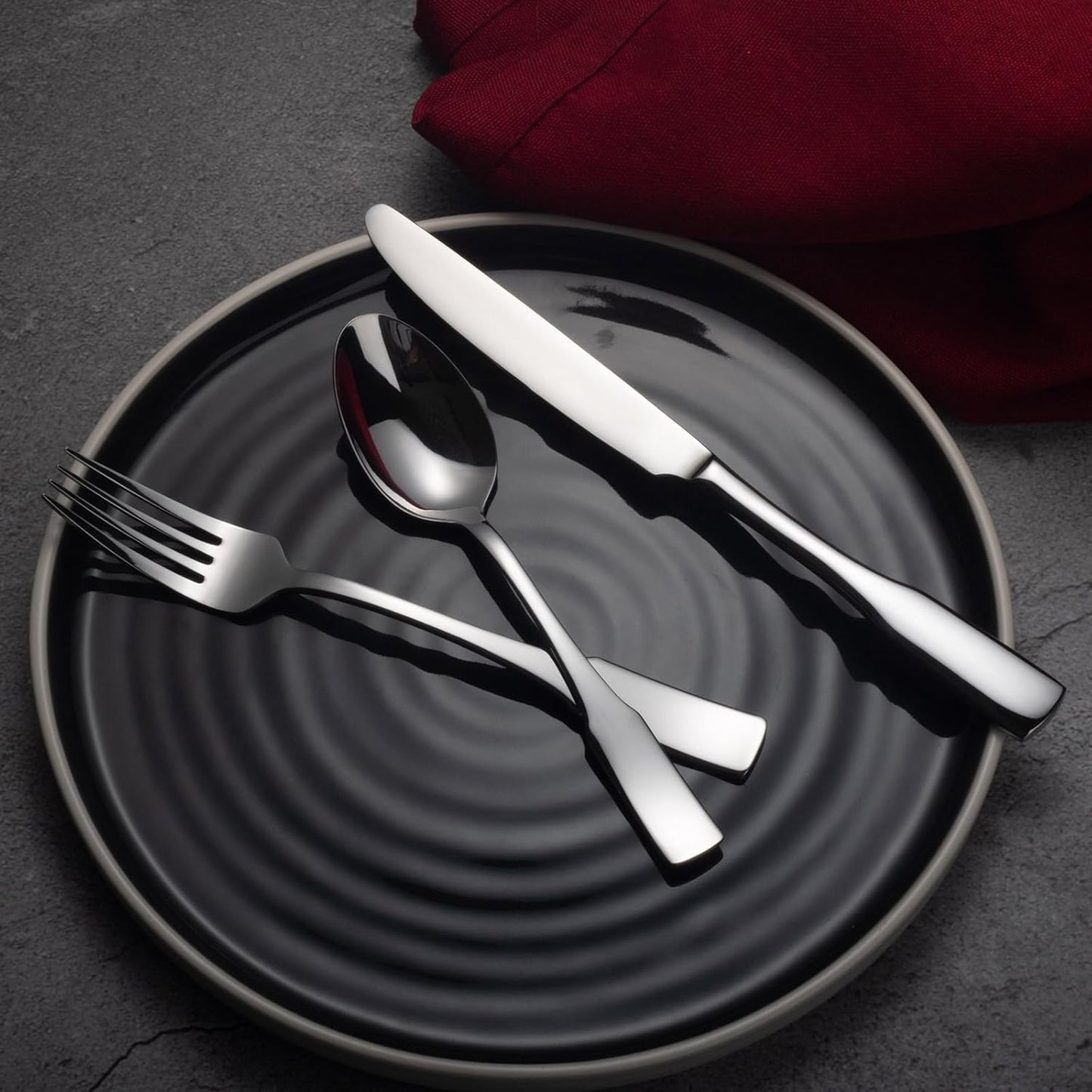 Set 80 Pzas Cubiertos Acero Inox Pulido Servicio 16