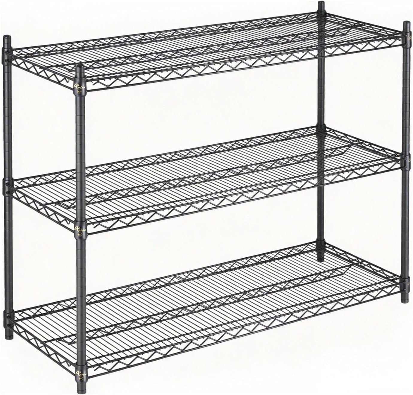 Estante acero negro 3 niveles ajustable 800lb cocina garaje