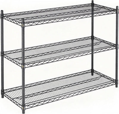 Estante acero negro 3 niveles ajustable 800lb cocina garaje