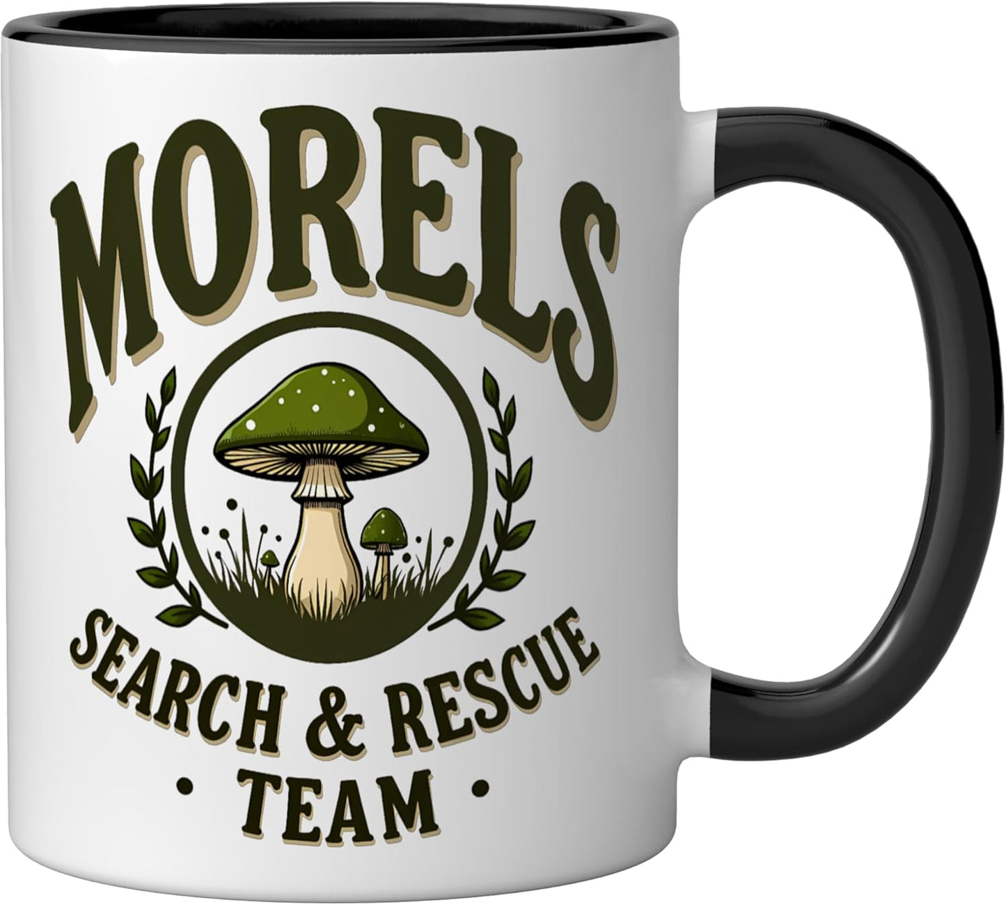 Taza cerámica para recolección de hongos morelos negro/blanco