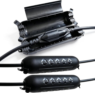 3 Pzas Fundas Cable Extensión Exteriores Impermeables IP44