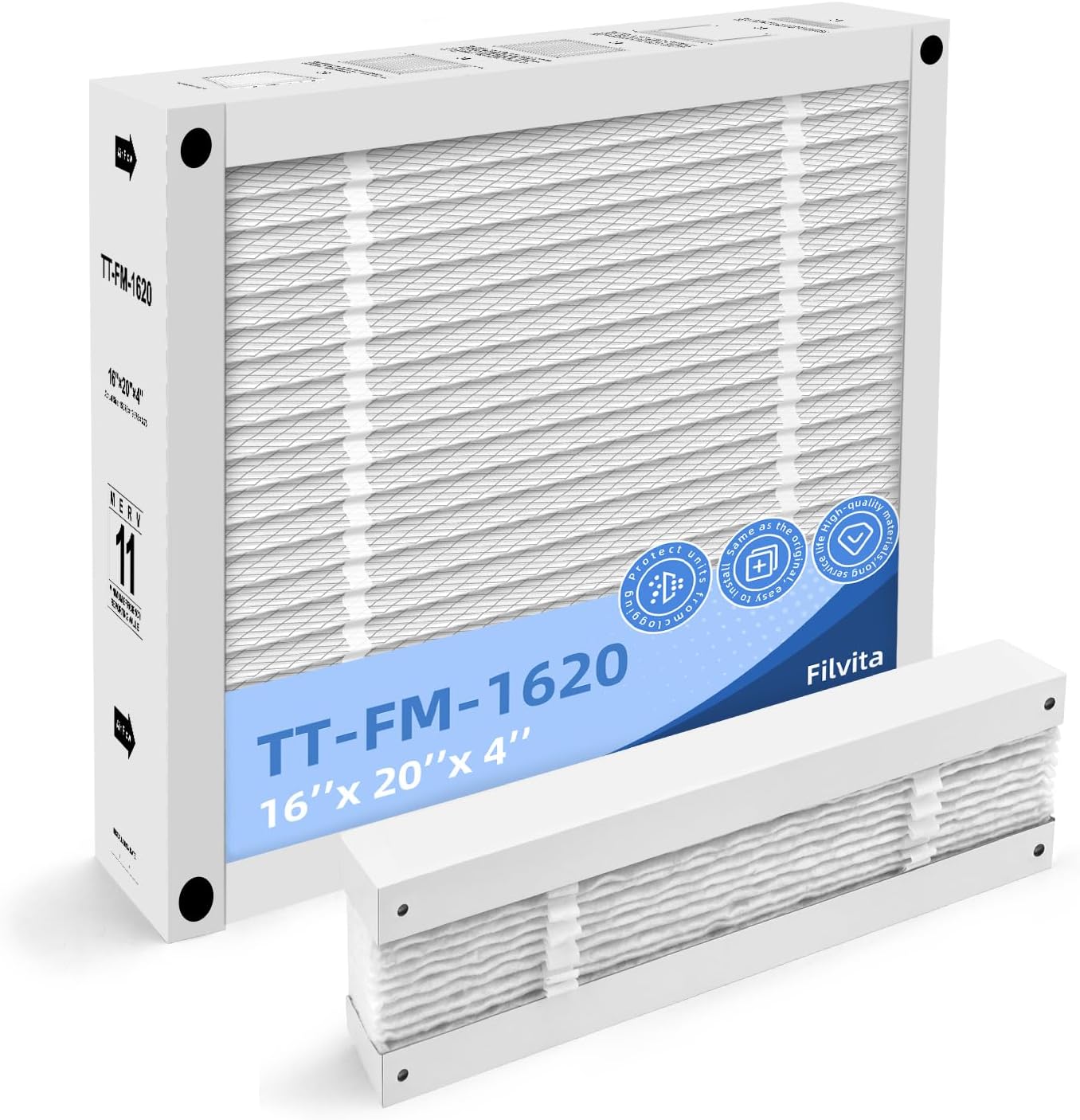 Filtro aire repuesto 16x20x4pulg comp TechPure TT-MAC-1722