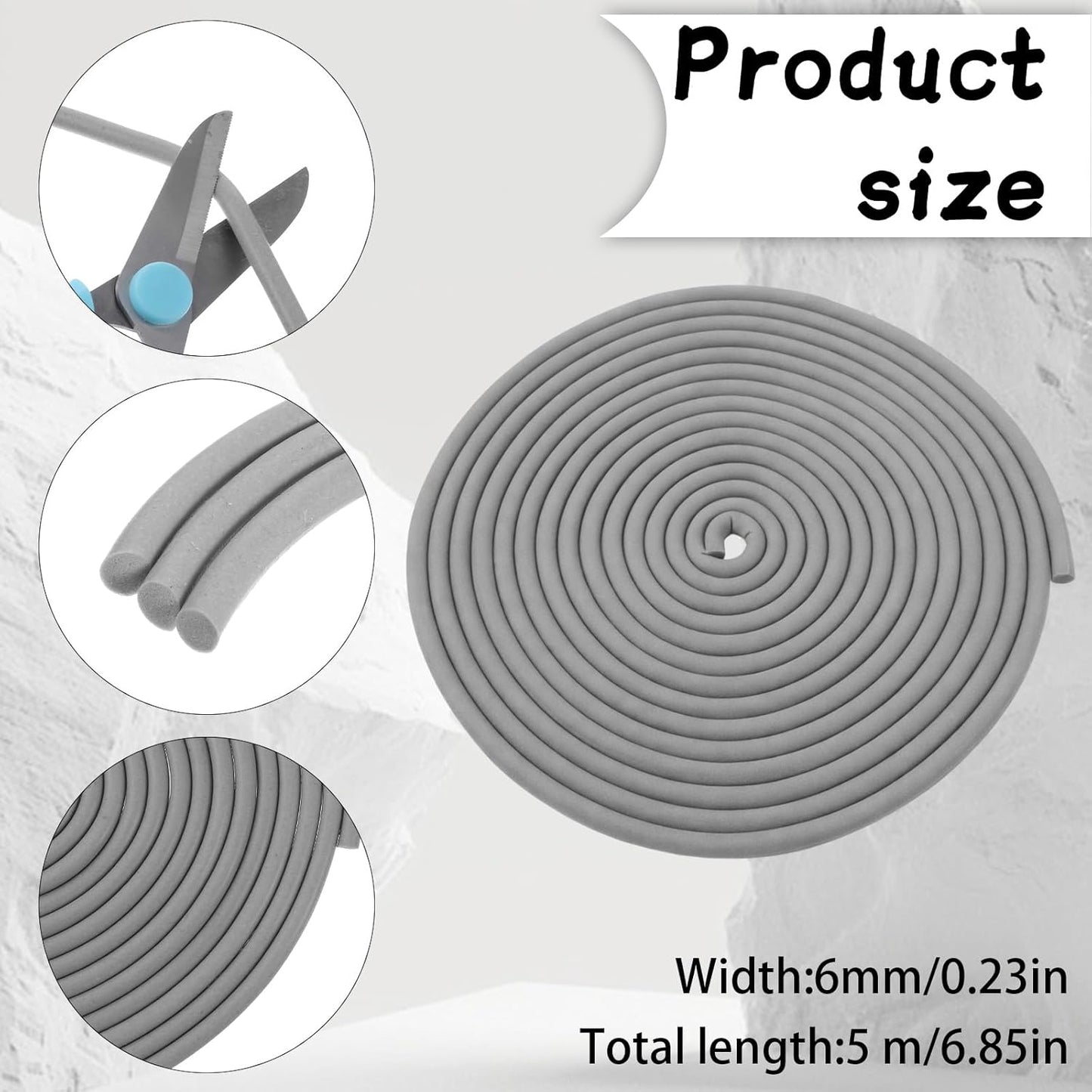 Rodillo espuma para juntas de concreto 1/4x16.4ft