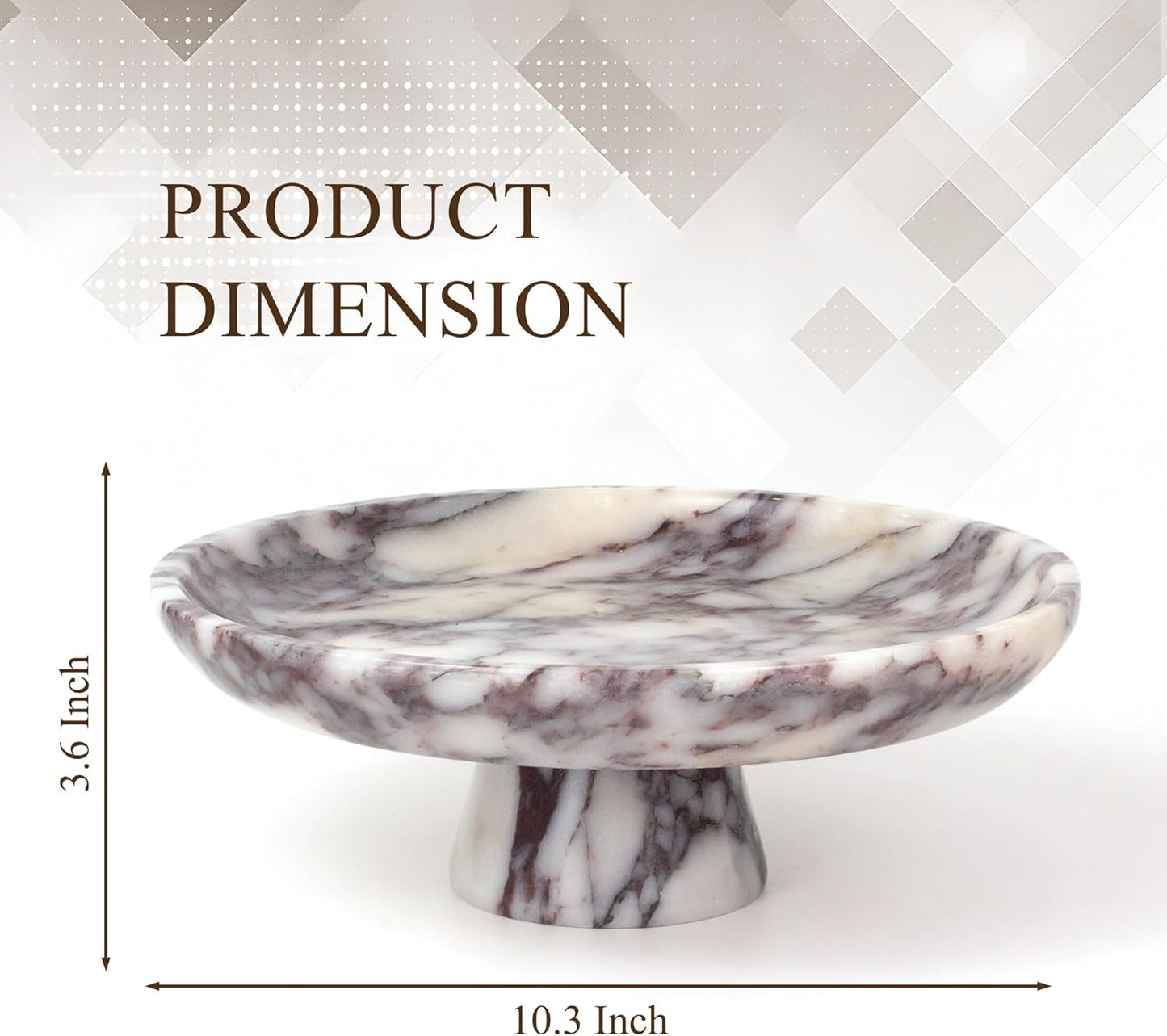 Bowl de Mármol Natural Calacatta Viola para Cocina y Salón