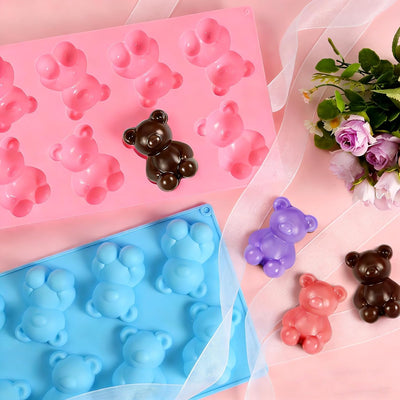 Molde de silicona de oso con 16 cavidades para chocolate, dulces y decoraciones