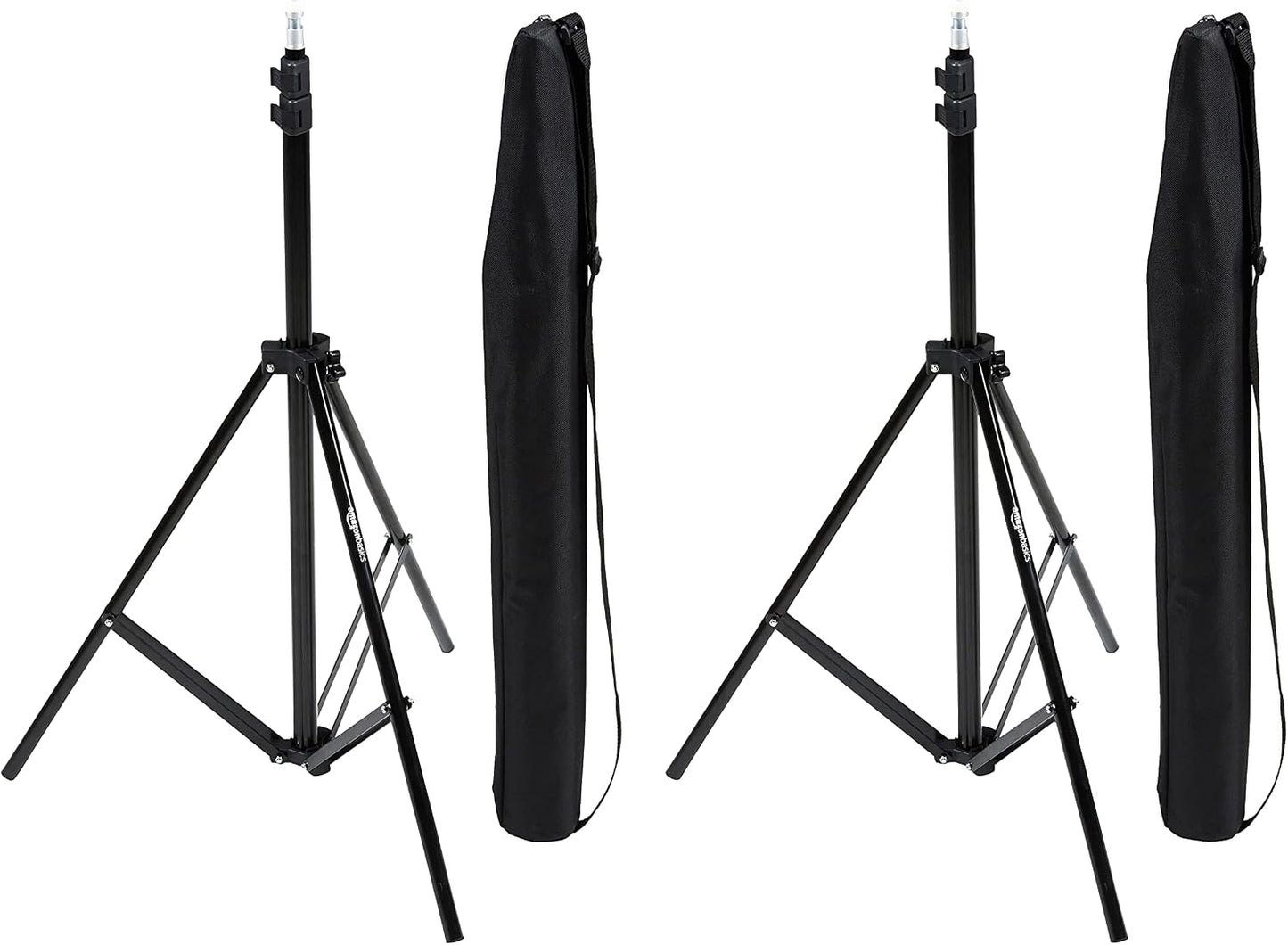 Stand Fotografía Aluminio Negro 2.8-6.7pies Set 2