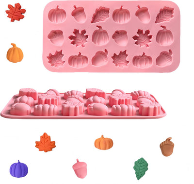 Moldes de silicona de otoño para gomitas y caramelo de Acción de Gracias