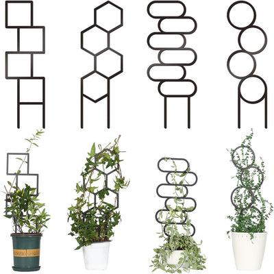 4 Pzas Enrejado Metal para Plantas Trepadoras Interior