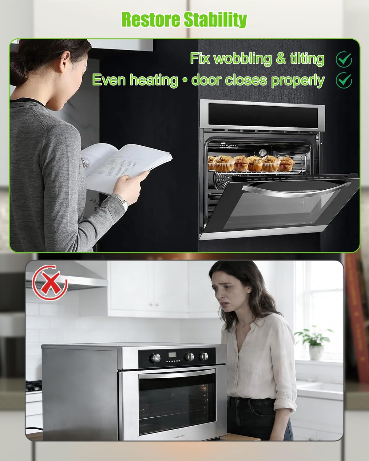Patas niveladoras para horno Whirlpool Maytag Magic Chef