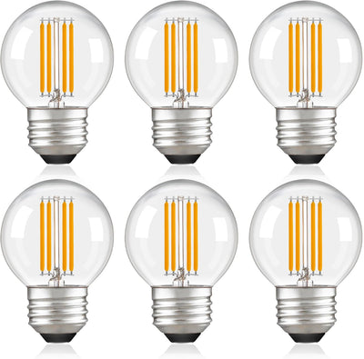 Bombilla LED G16.5 regulable 40W equivalente 4W 2700K paquete 6