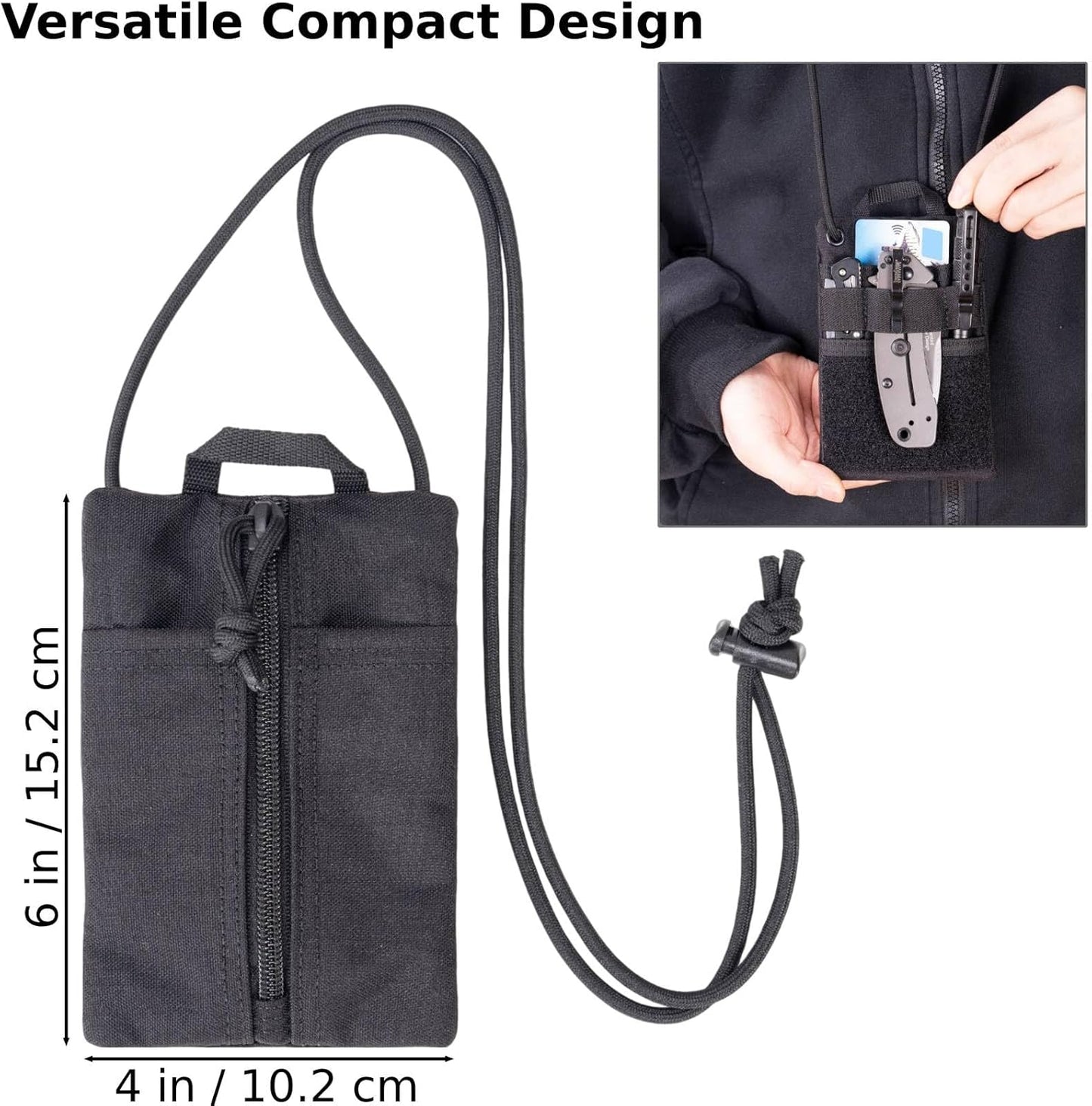 Bolsa EDC organizadora con cremallera y cordón