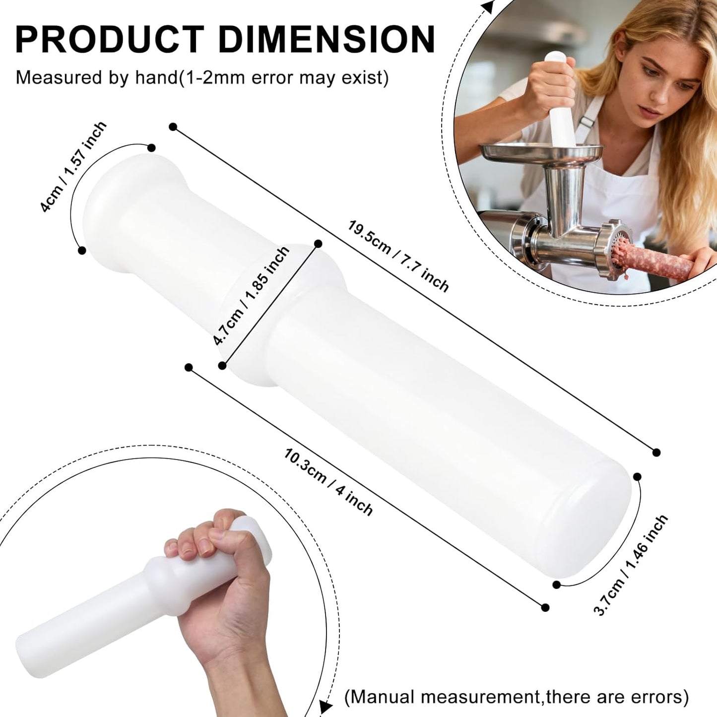 Picadora carne universal comp Kitchenaid LEM PP grado alimenticio