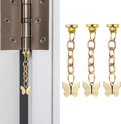 Cabeza bisagra decorativa 3 Pzas con imán dorado