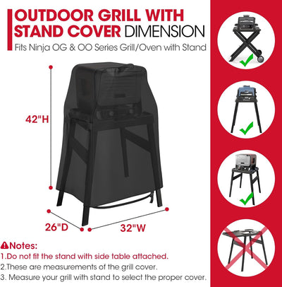 Funda parrilla comp Ninja OG700-900 soporte plegable impermeable