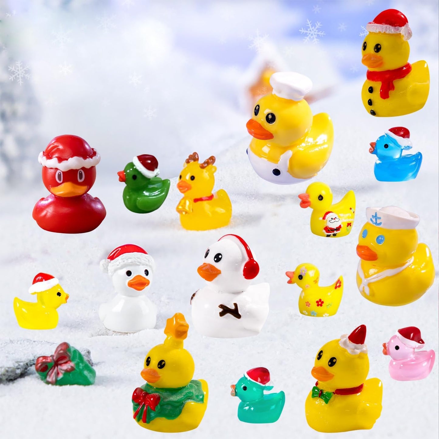 110 Pzas patos resina multicolor mini jardín hadas decoración