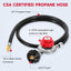 Regulador propano ajustable 4ft 0-10PSI con manguera