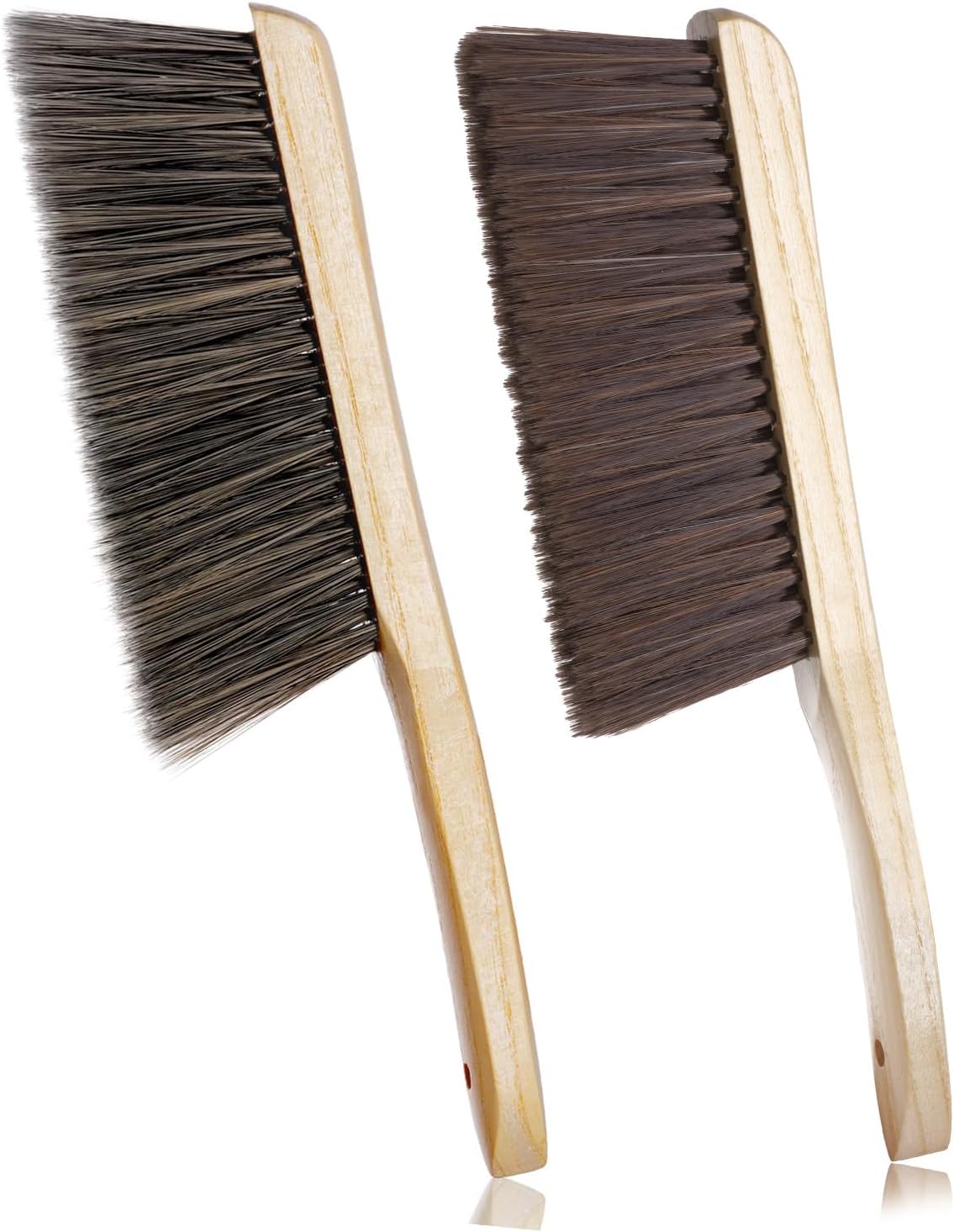 2 Cepillos Banco Madera Cerdas Suaves para Chimenea Sofá Muebles