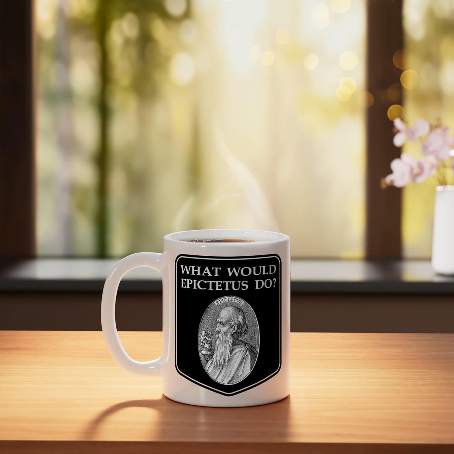 Taza Cerámica Epicteto Blanco