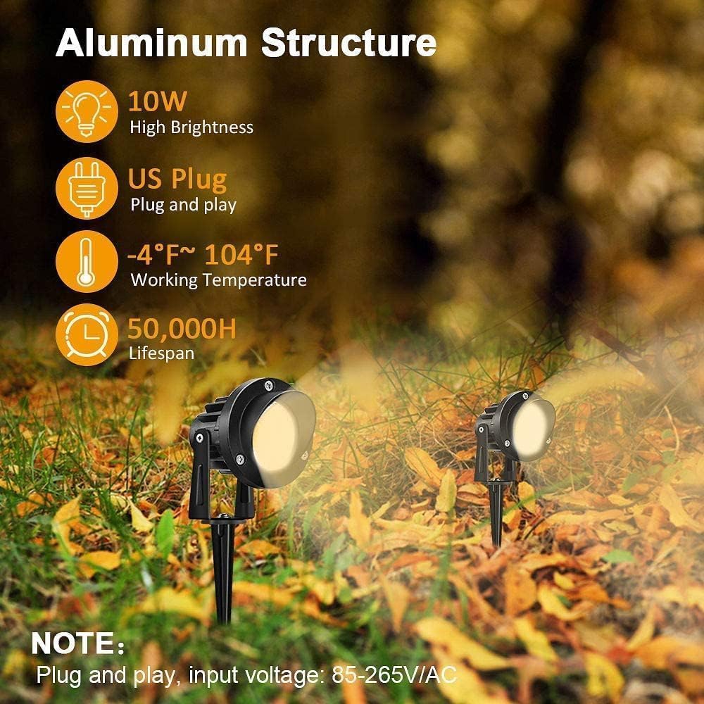 Focos LED 120V patio luz blanca cálida 3000K impermeable