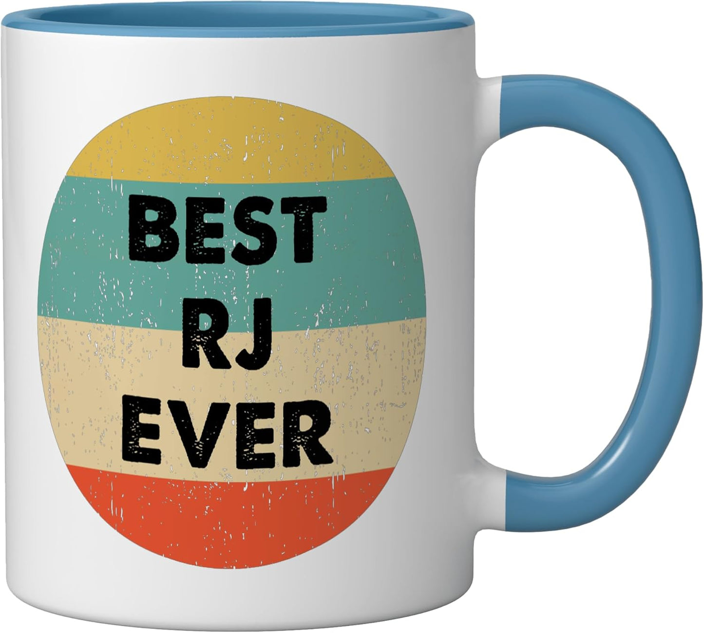 Taza cerámica Rj Name azul/blanco