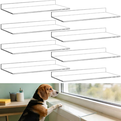 8 Protectores Umbral Ventana Transparente Antiarañazos Mascotas