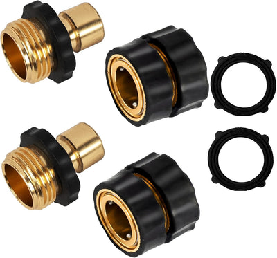 Manguera jardín 3/4pulg conector rápido juego 2