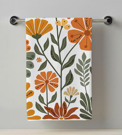 Toalla de cocina floral Boho FCK Tru retro sutil anti trup decoracion para el hogar