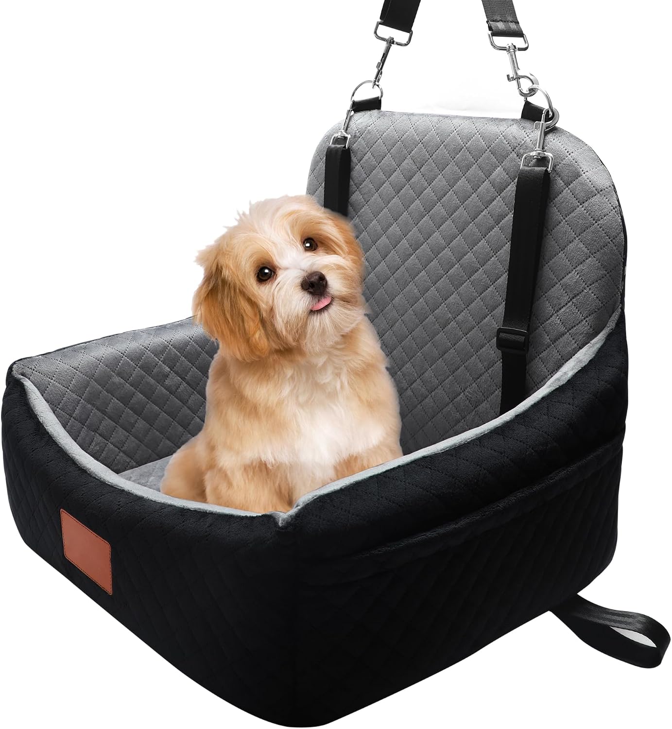 Asiento auto perro espuma viscoelástica funda lavable negro