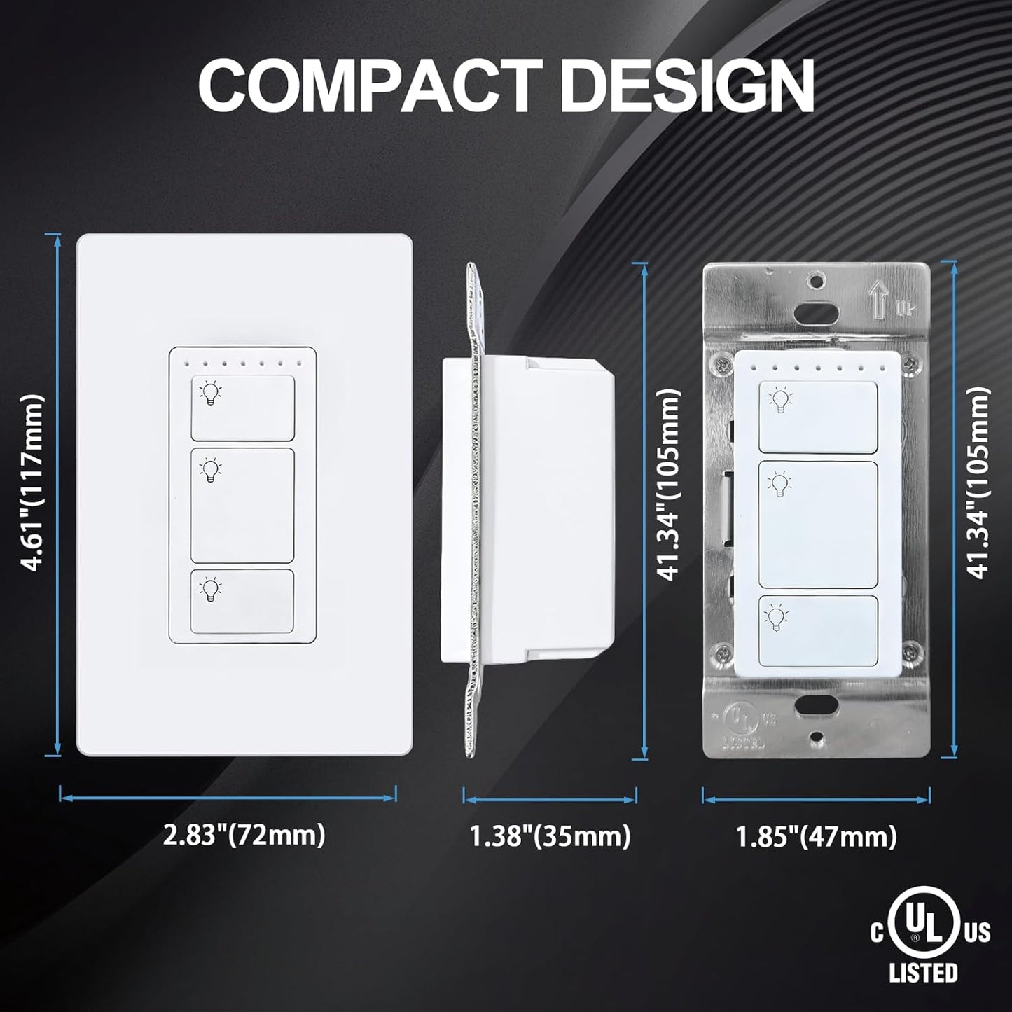 Interruptor luz WiFi control app Smart Life comp