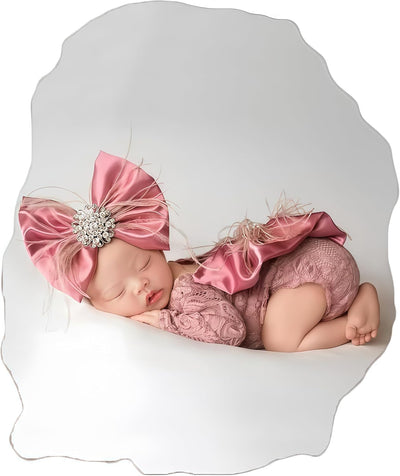 Accesorios foto recién nacidos diadema flores mameluco niña