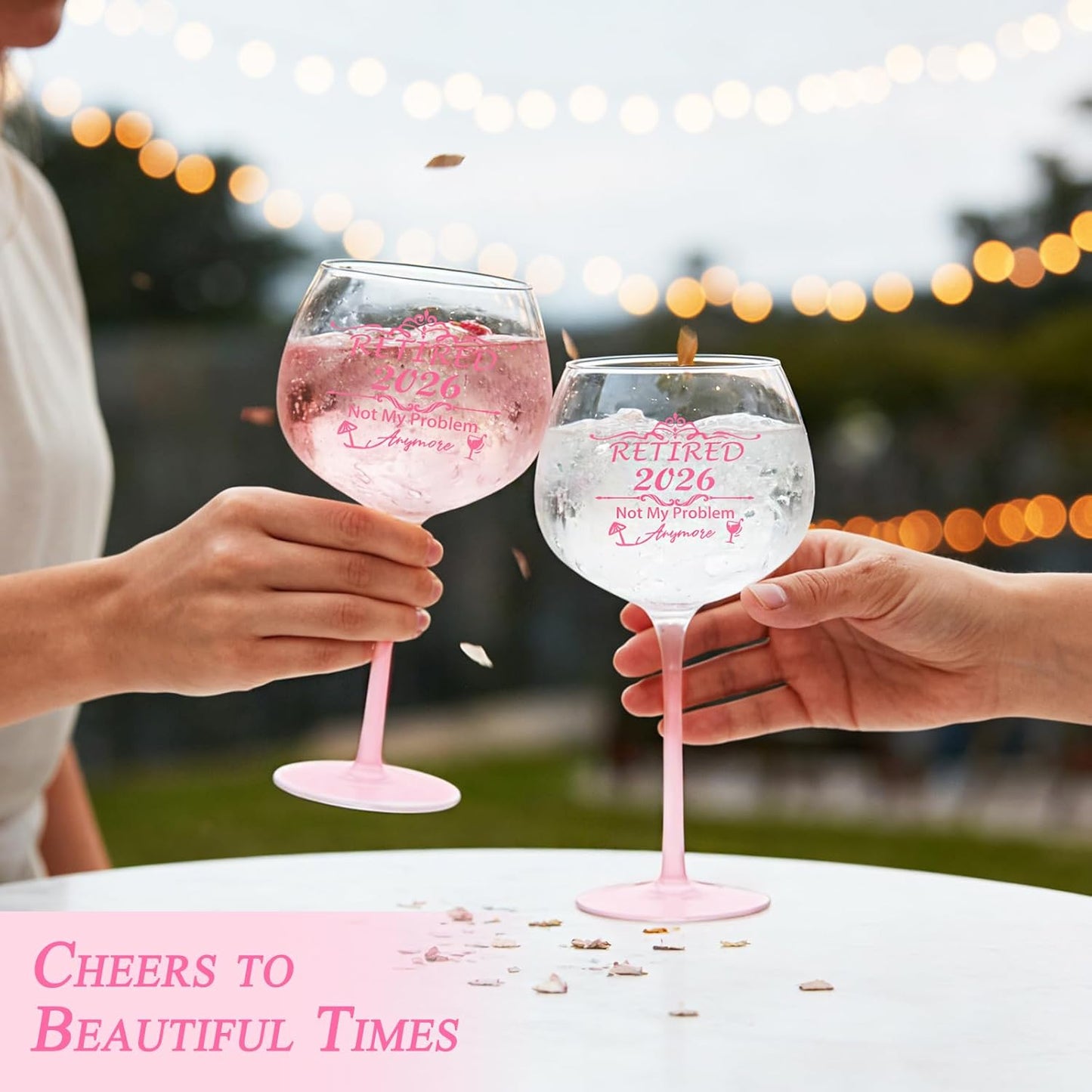 Copas de vino para regalo de jubilación y despedida
