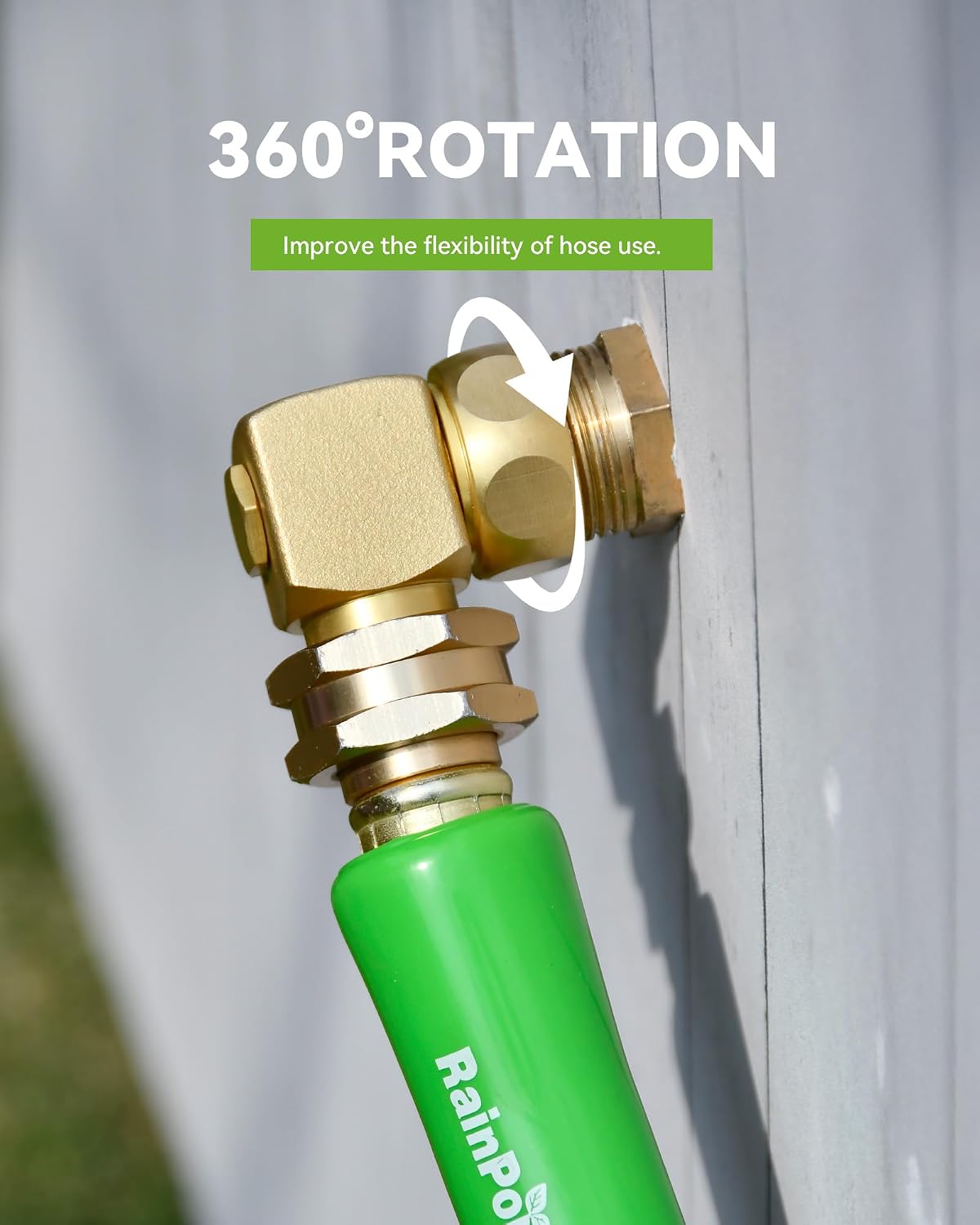 Codo manguera 90 grados 3/4pulg latón macizo RV grifo