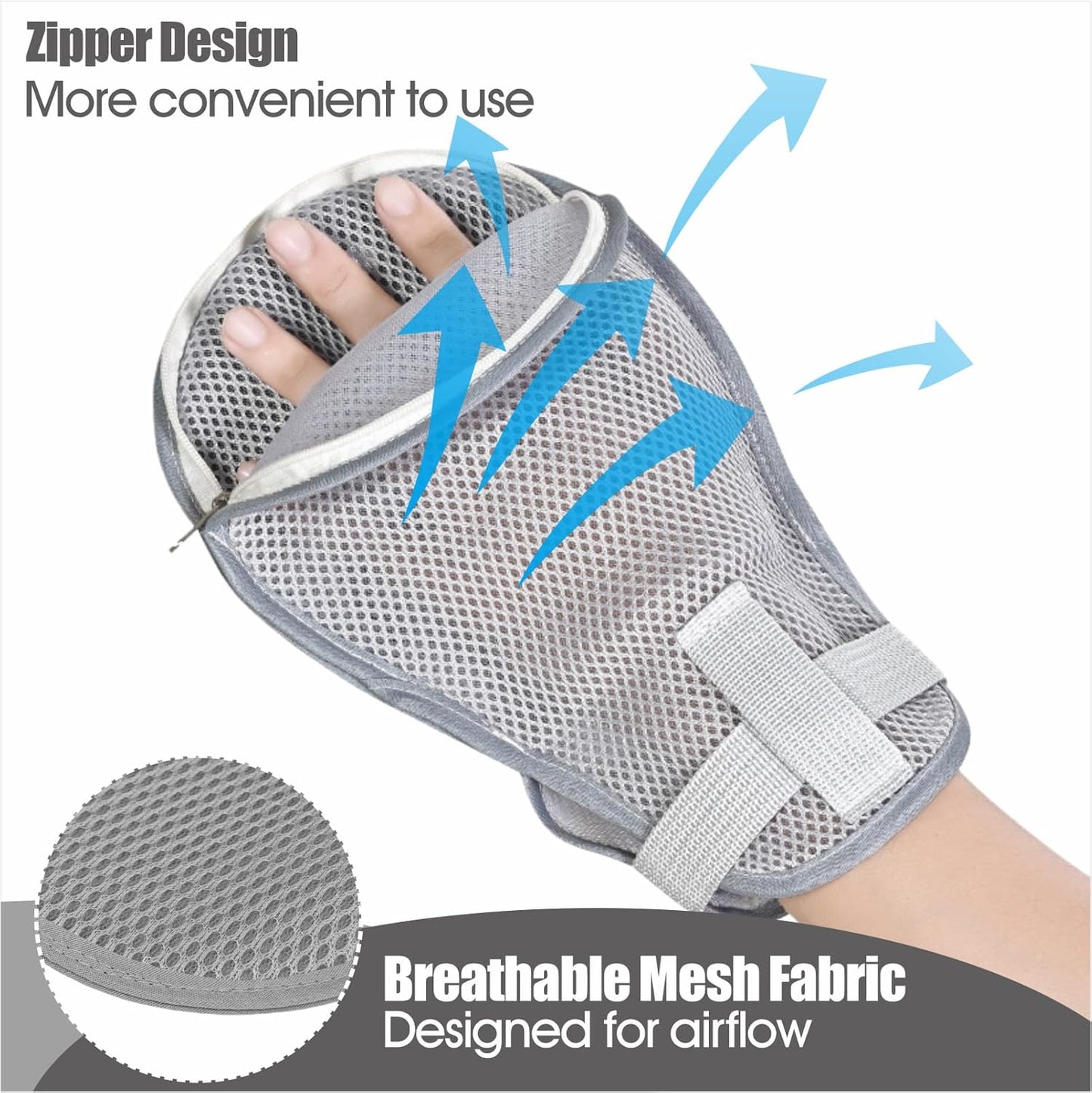 Guantes acolchados para pacientes con demencia
