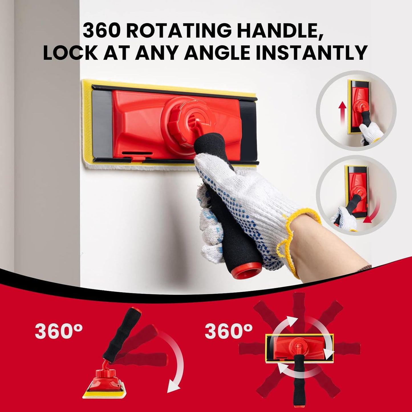 Kit bordeadora pintura 9 pzas con recorte mango 360°