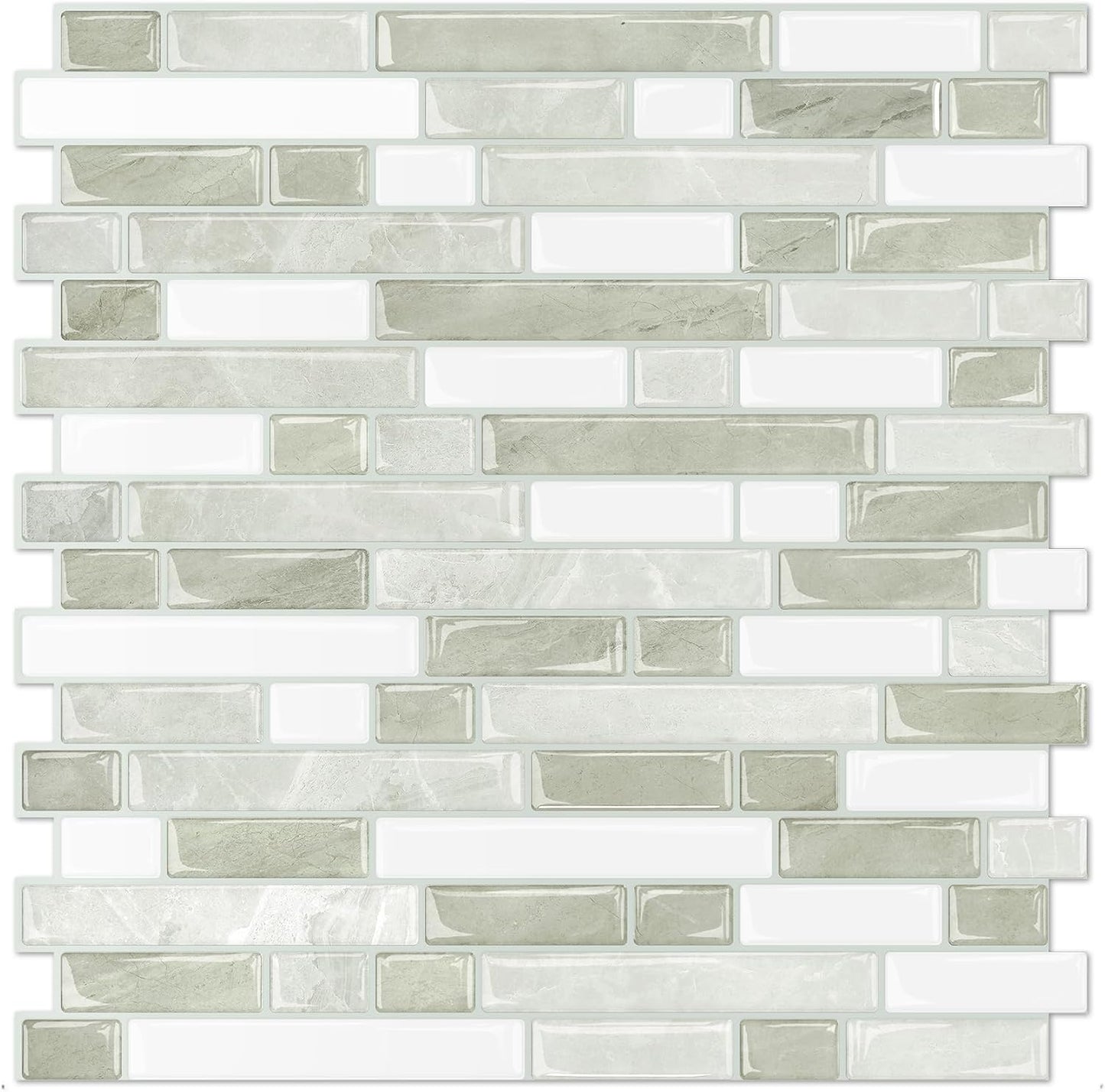 Protector salpicaduras 10 hojas 12x12pulg azulejos 3D cocina