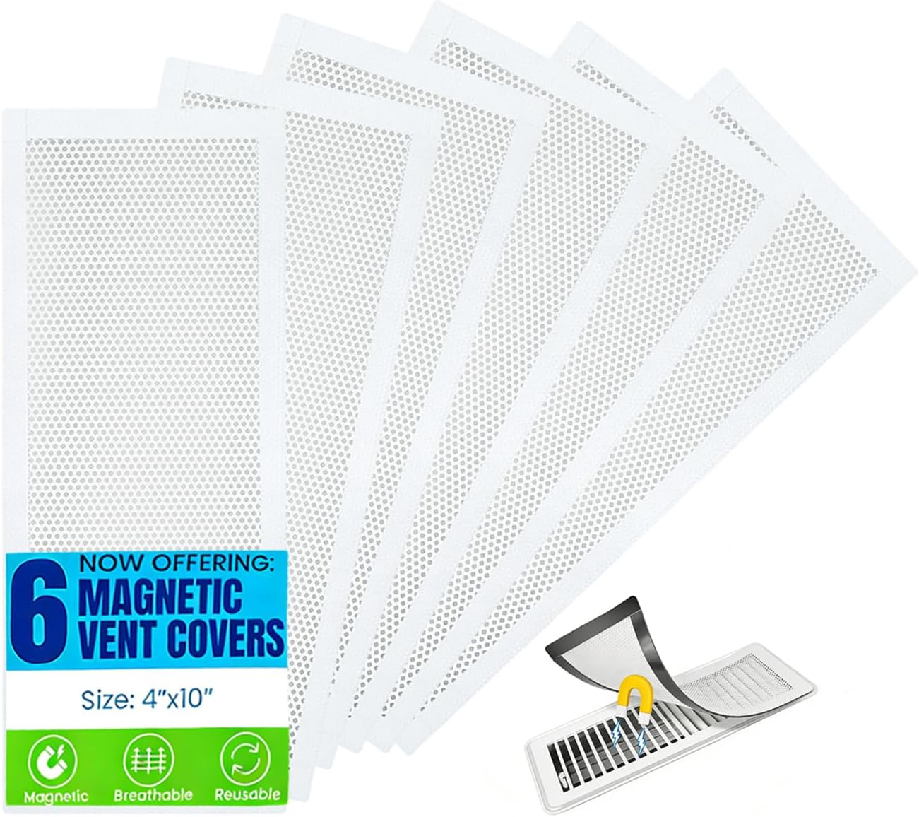Cubiertas magnéticas ventilación piso 6 filtros malla