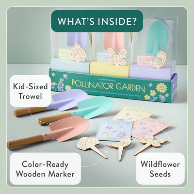 Juego jardinería ecológico para niños con paleta