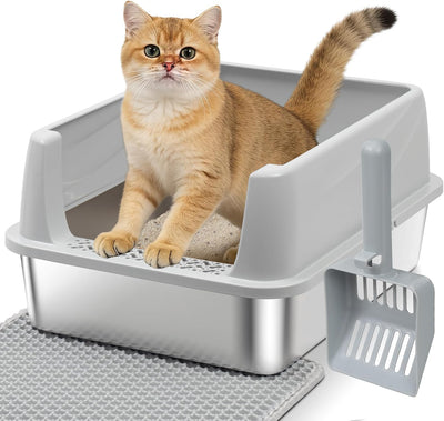 Caja arena acero inox con tapa antiolores antifugas