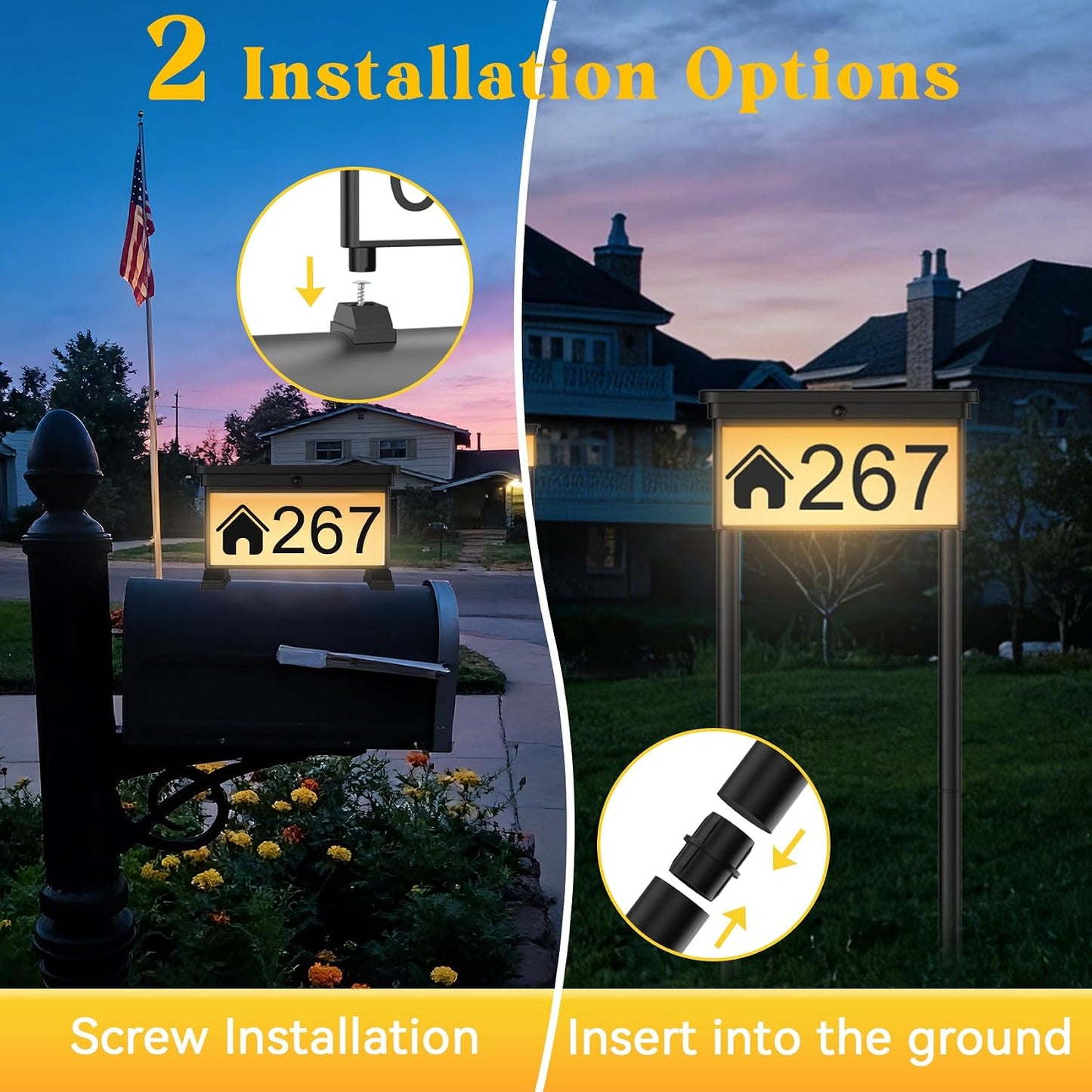 Letrero direcc. solar LED 3col. doble cara impermeable