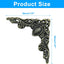 32 Protectores esquina metal vintage bronce antiguo