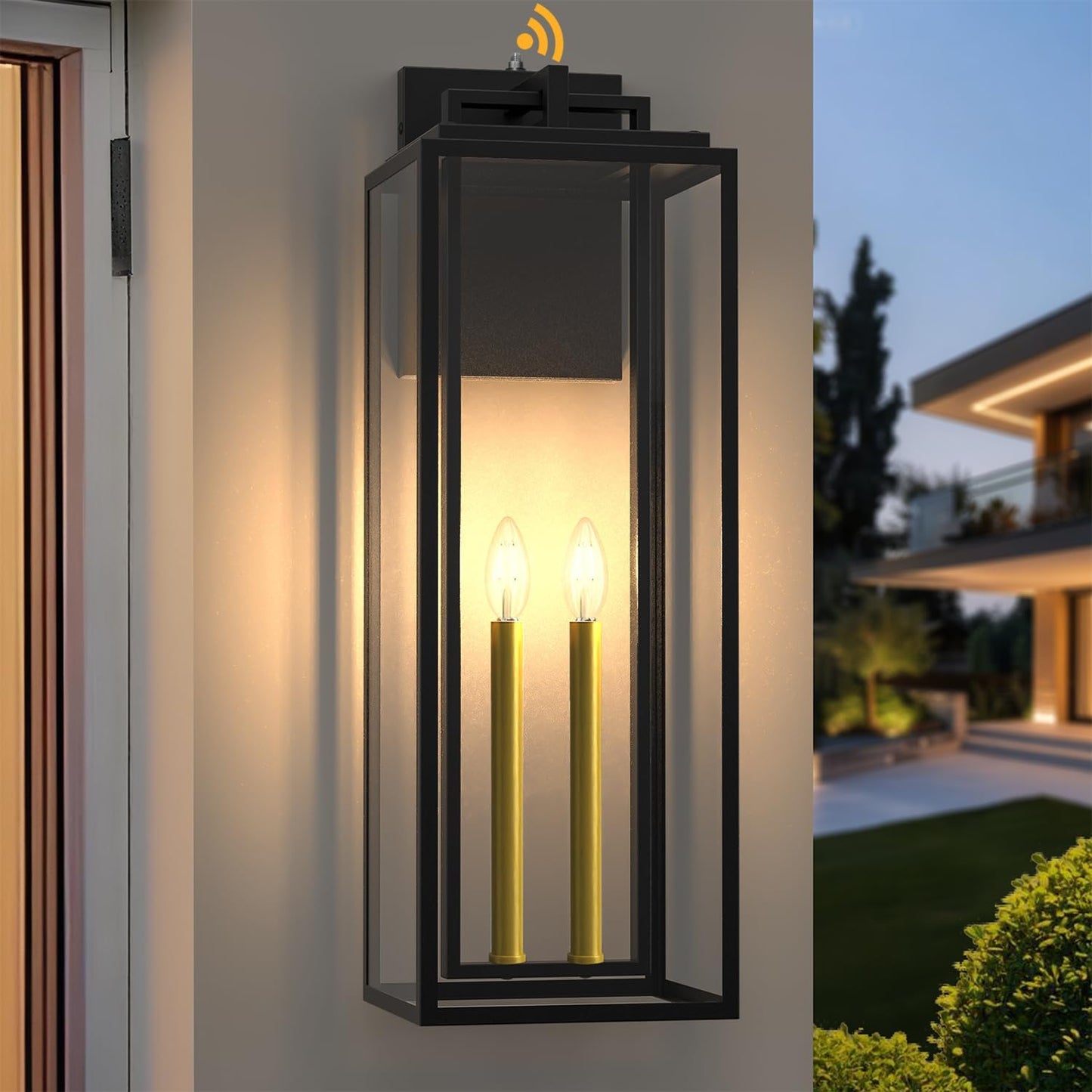 Luces pared exteriores modernas E12 impermeables