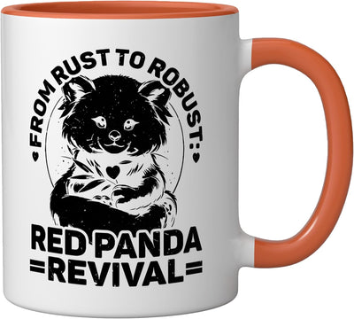 Taza de cerámica panda rojo Endangered Species activista derechos animales