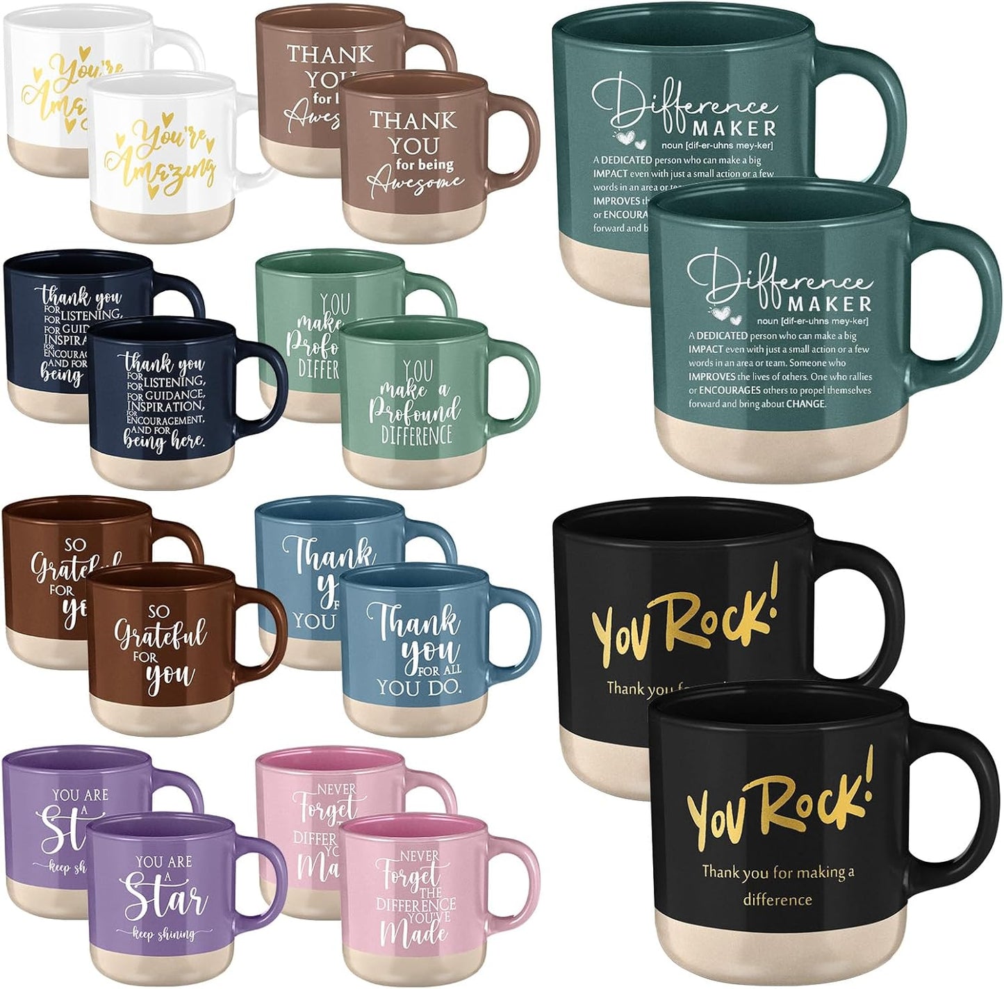 20 Tazas Cerámica Regalo Agradecimiento Empleados