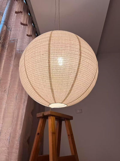 Lámpara colgante lino E26 LED dormitorio
