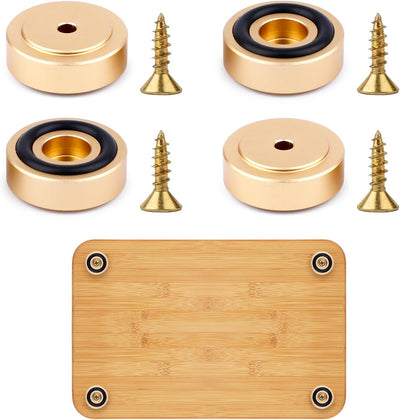 4 Pzas Patas Metal Tabla Cortar Antiderrap 1.18x0.39pulg