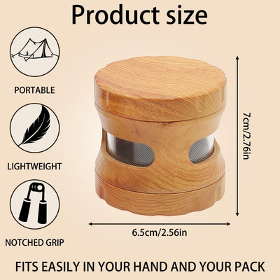 Molinillo especias 4 pzas madera resina tapa magnética