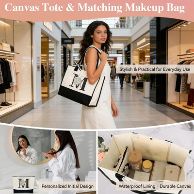 Bolsa mano con inicial regalo personalizado para mujer