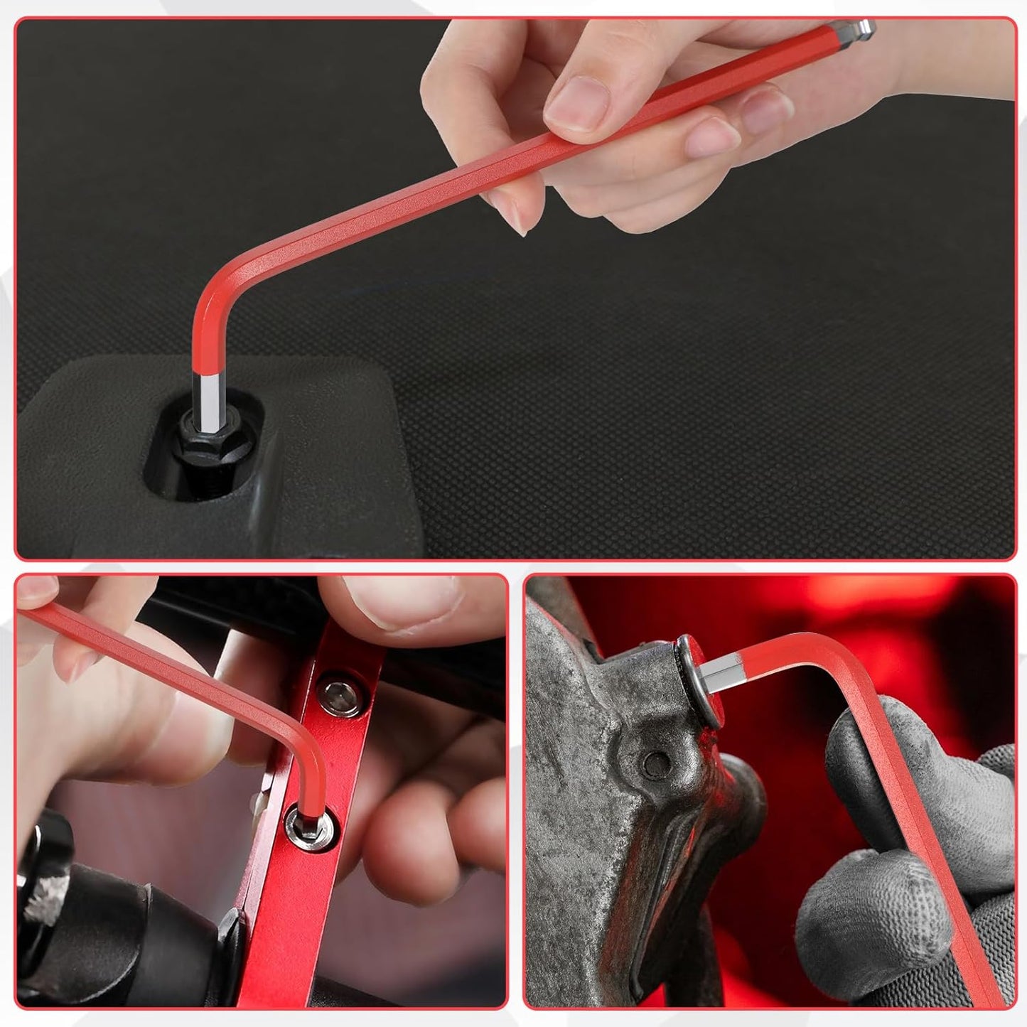 Llave Allen S2 extra larga con brazo L 0.236pulg